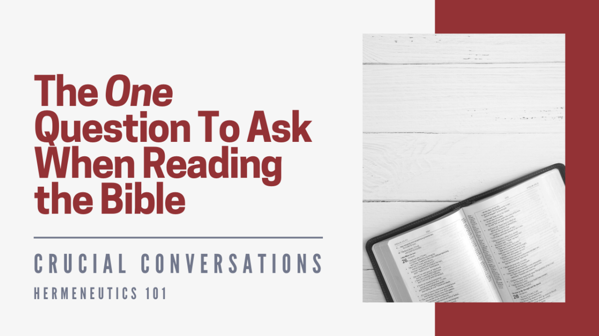 Crucial Conversations 073 The One Question to Ask When Reading the